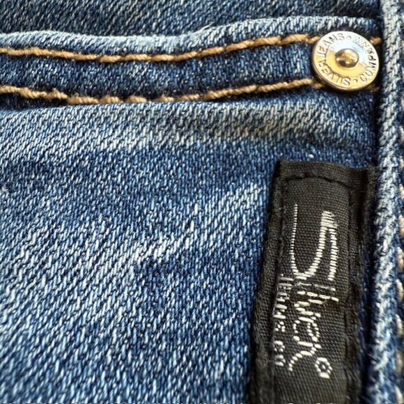 SILVER✨JEANS Suki Skinny Crop Women’s W27/L26 Light Wash Denim 👖 Size 27 - Picture 11 of 15